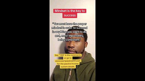 mindset is the key to success