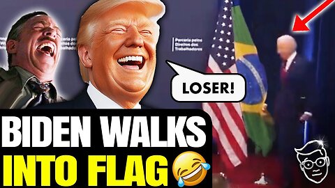 BIDEN KICKS OVER BRAZILIAN FLAG, SLIPS INTO COMA, IGNORES PRESIDENT OF BRAZIL | VISIBLY ENRAGED 🇧🇷
