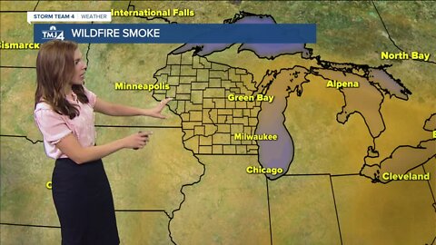 Haziness continues due to wildfires, sunny and warm Friday