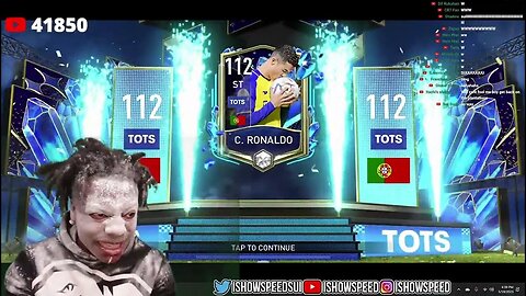 Speed opens Ronaldo in FIFA and this happens... 🤣😂 #Ishowspeed #CristianoRonaldo #FIFA