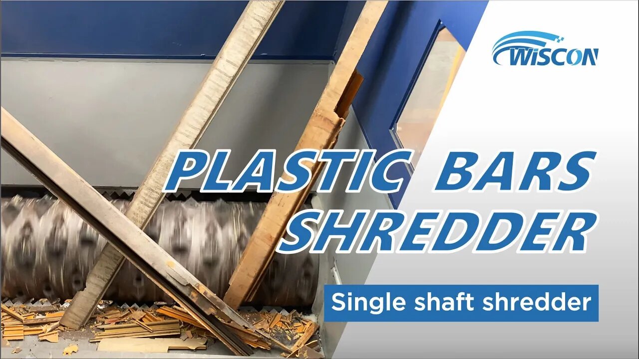 Single Shaft Shredder for Plastic Bars | Plastic Shredder | Industrial Shredder