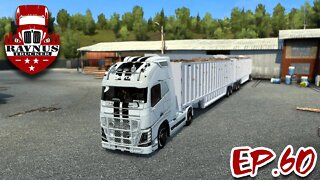 【Modo: Extremo】【Ep.60】【ETS2 1.45】Saindo de Metz, na França, puxando 69t de cana de açúcar!