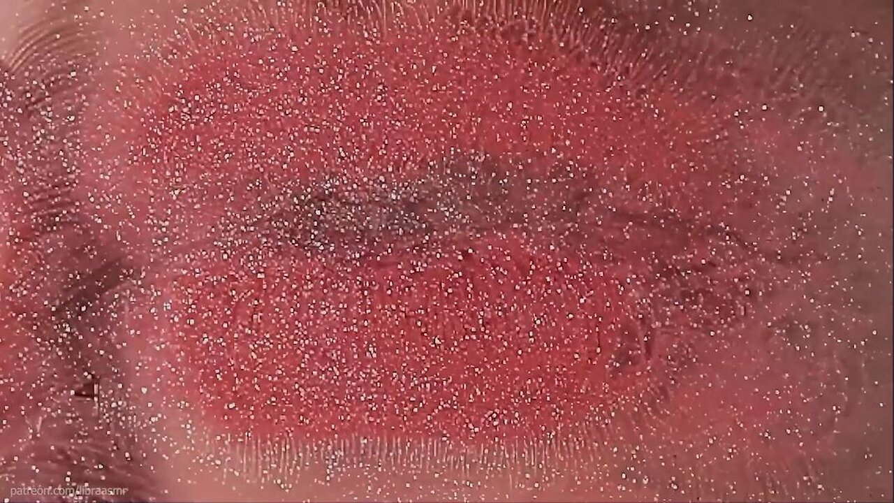 asmr sparkly screen kissing
