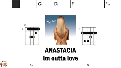 ANASTACIA Im outta love - Guitar Chords & Lyrics HD