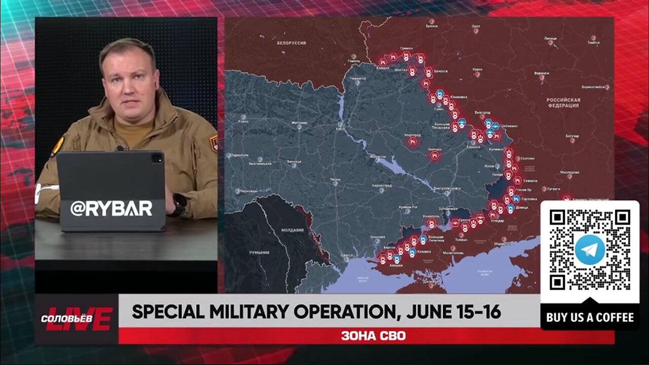 βΊπ·πΊπΊπ¦π¨βοΈβ‘οΈ Rybar Review of the Special Military Operation on June 15-16 2024