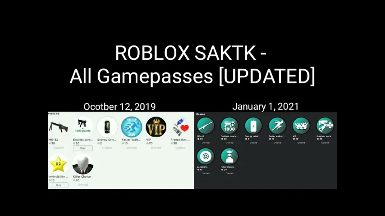 ROBLOX Saktk - All Gamepasses [UPDATED]