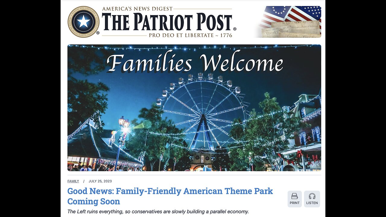 The Patriot Post Audio Edition Podcast for 7/25/23