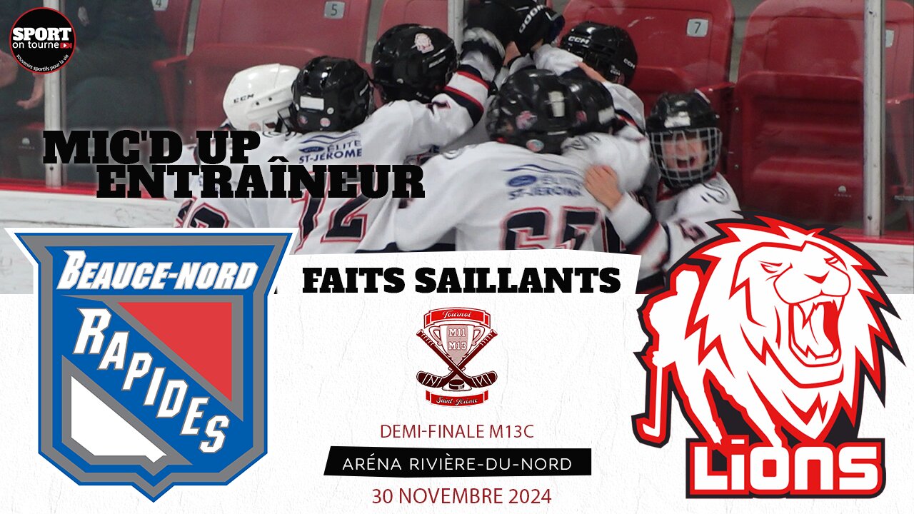 Faits saillants hockey - Match du 30 novembre 2024 - Demi-finale du tournoi de St-Jérôme