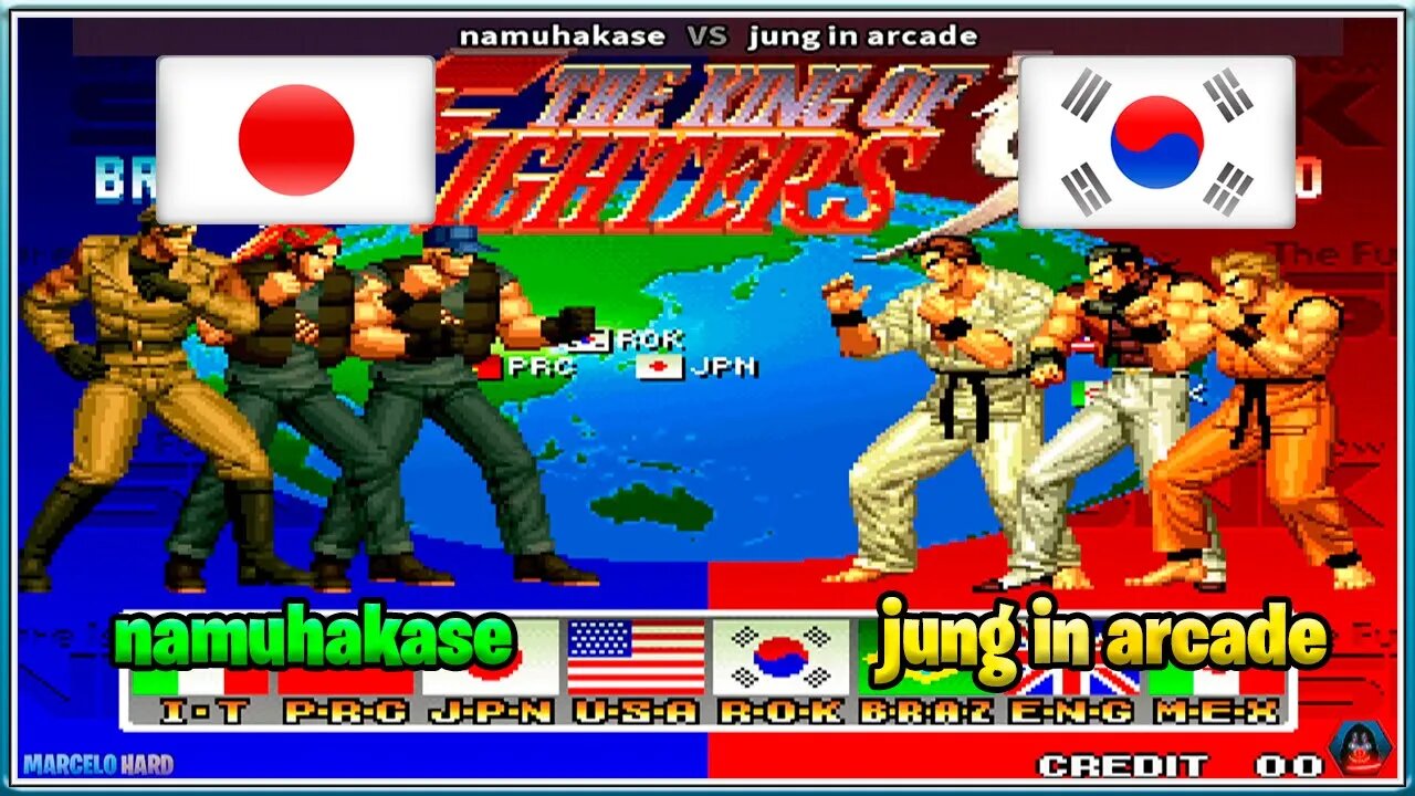 The King of Fighters '94 (namuhakase Vs. jung in arcade) [Japan Vs. South Korea]