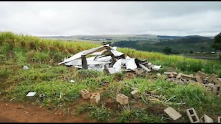 SOUTH AFRICA - Durban - Verulam houses demolished on the farms (Videos) (FZ6)
