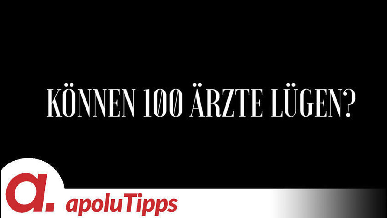 Teaser! Dr. Paul Brandenburg – “Können 100 Ärzte lügen?”