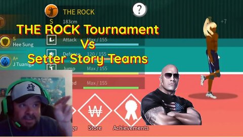 The Spike Volleyball! - S-Tier THE ROCK vs All Setter Story Teams Tournament.
