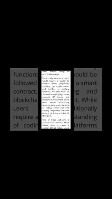 How Can Users Create a Token? #cryptoshortsalerts #crypto #token #viral #trending