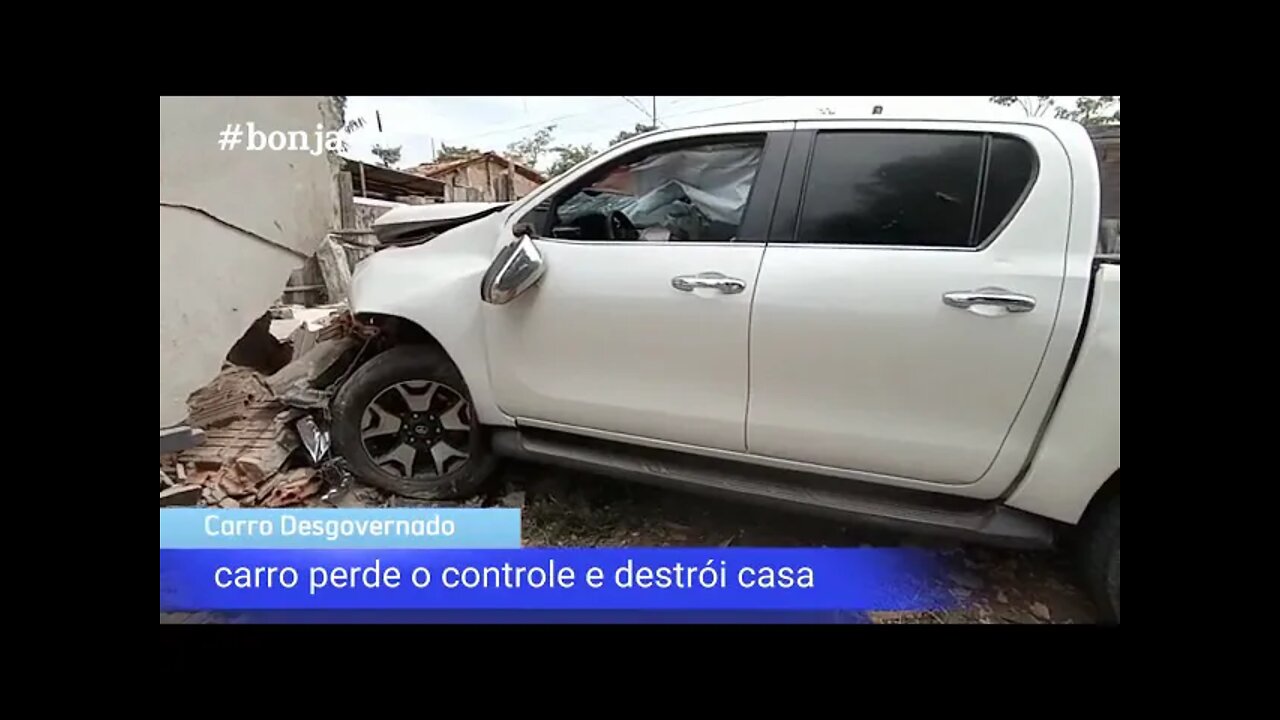 Motorista Bêbado Destrói Casa em Bom Jesus do Tocantins