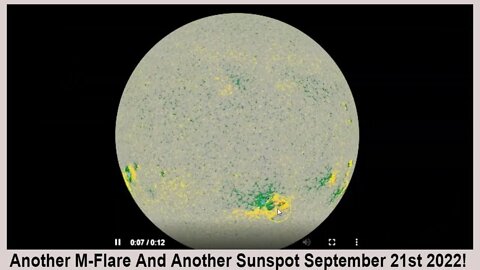 Another M-Flare And Another Sunspot September 21st 2022!