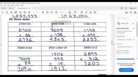 Math B Class 4 15 April 21