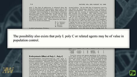 COVID jabs contaminated with DNA. Scientists have known for 44 years that this harms fertility