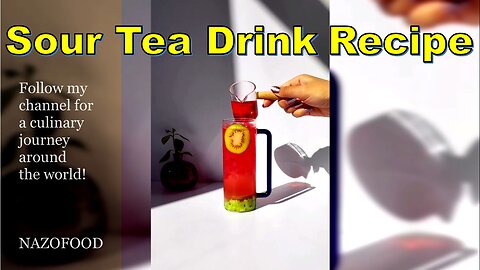 Sour Tea Drink Recipe: Zesty Kiwi Twist | رسپی نوشیدنی کیوی و چای ترش