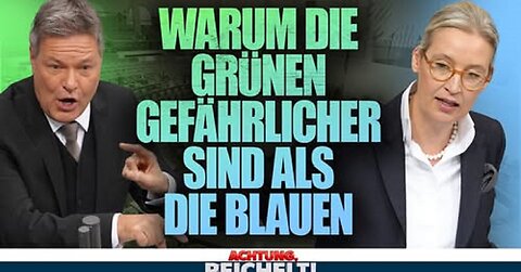 Wenn man AfD und Grüne mal ehrlich vergleicht, dann...