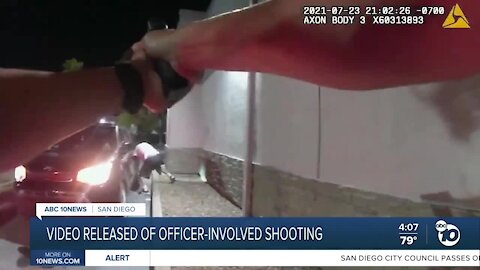 SDPD releases video of Talmadge officer-involved shooting