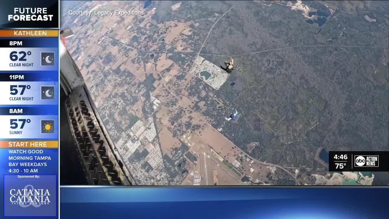 Vets sky diving mission goes around the world, ending in Zephyrhills