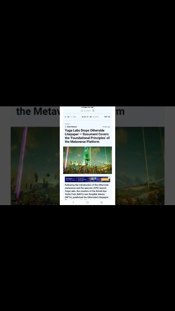Yuga Labs Lite paper 'Foundational Principles' of the Metaverse Platform #cryptomash #cryptomashnews