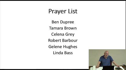 Wednesday Night Adult Bible Study: Revelation Lesson 6