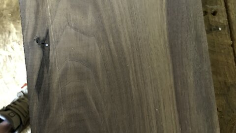 Epoxy and walnut coffee table