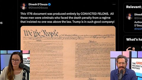 Felon Dinesh D’Souza Likens Trump’s Felonies To American Revolution