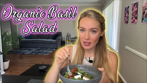 Organic Basil Salad With Brie Cheese! Learn This Healthy Recipe With Me!