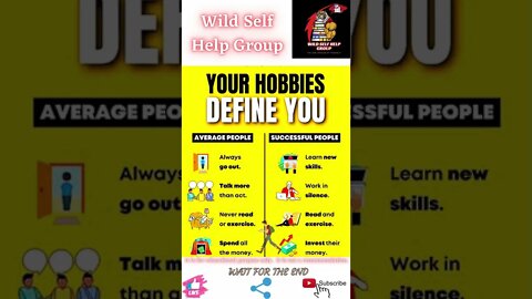 🔥Your hobby define you🔥#shorts🔥#wildselfhelpgroup🔥26 June 2022🔥