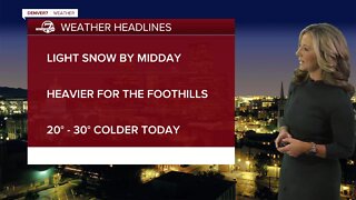 Cold and snow for Denver to end the week