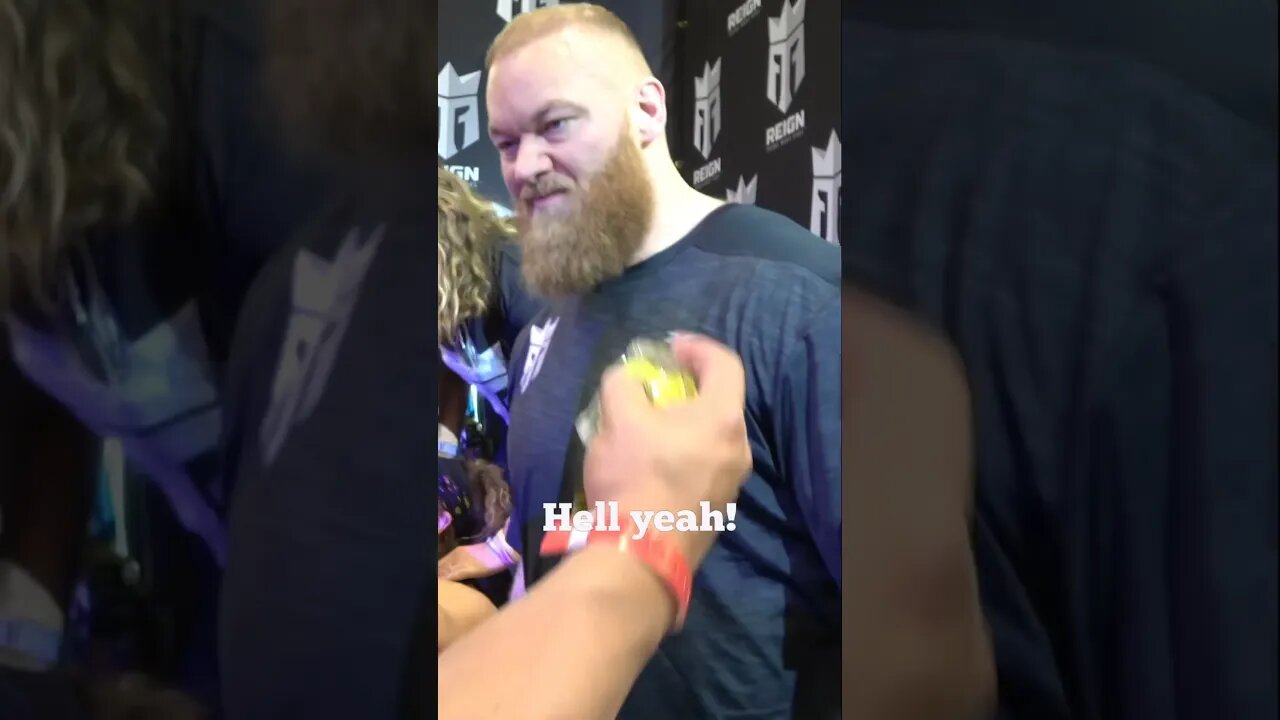 Measuring Hafthor Bjornsson in Person