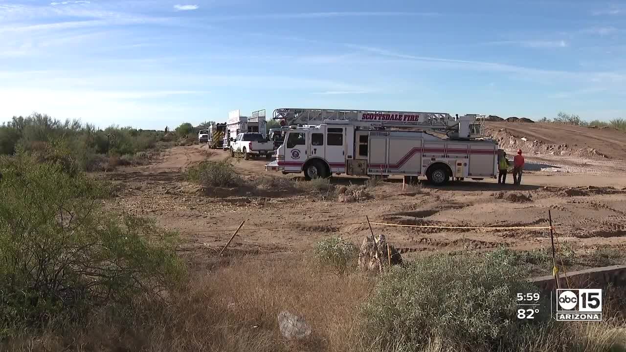 Two men rescued from trench in Scottsdale