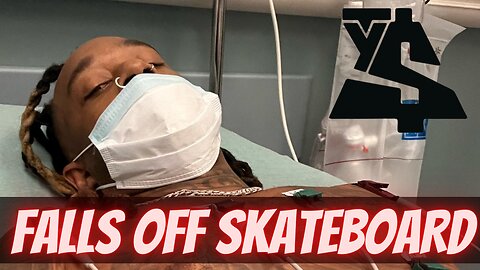 Ty Dolla $ign Falls Off Skateboard and is Hospitalized Footage