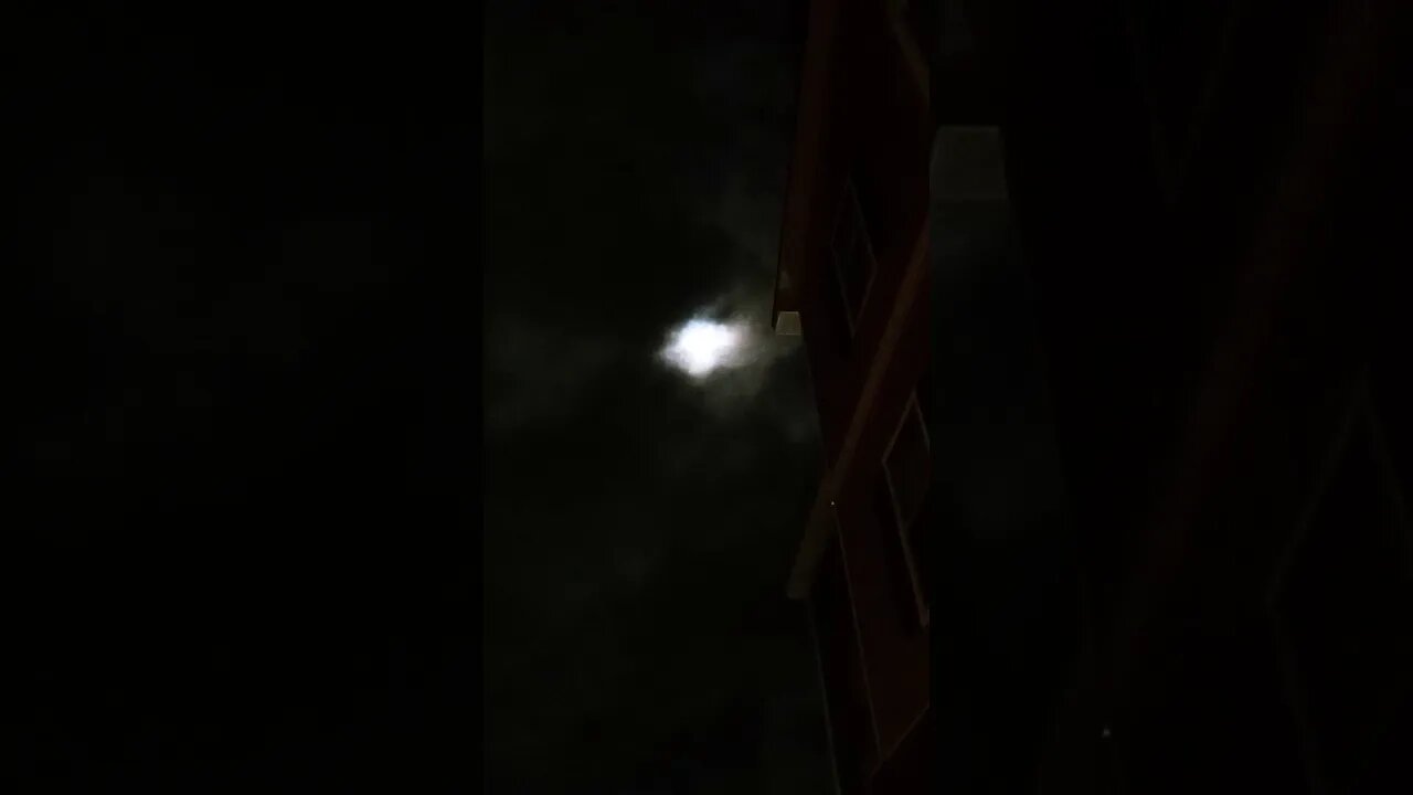 3D Cloud Racing Over Moon