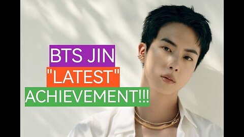 BTS JIN makes "HISTORY"!!!