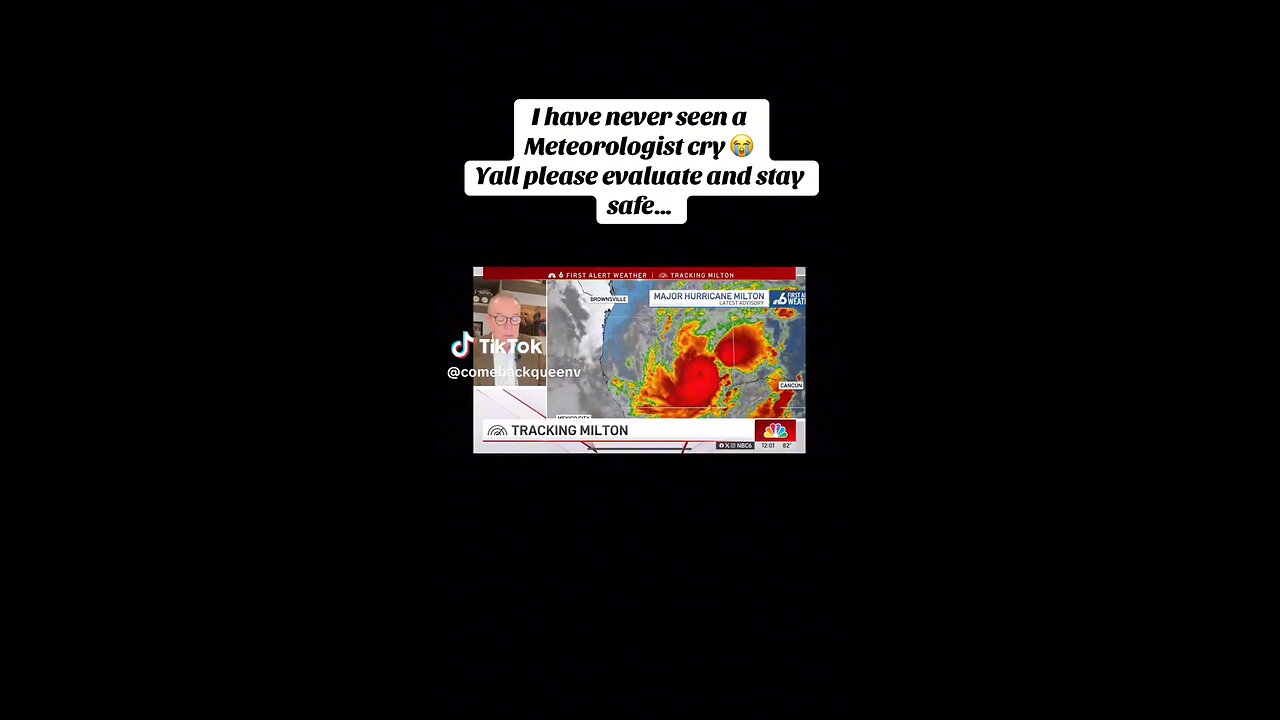 Meteorologist Gets Emotional Over Hurricane Milton 2024