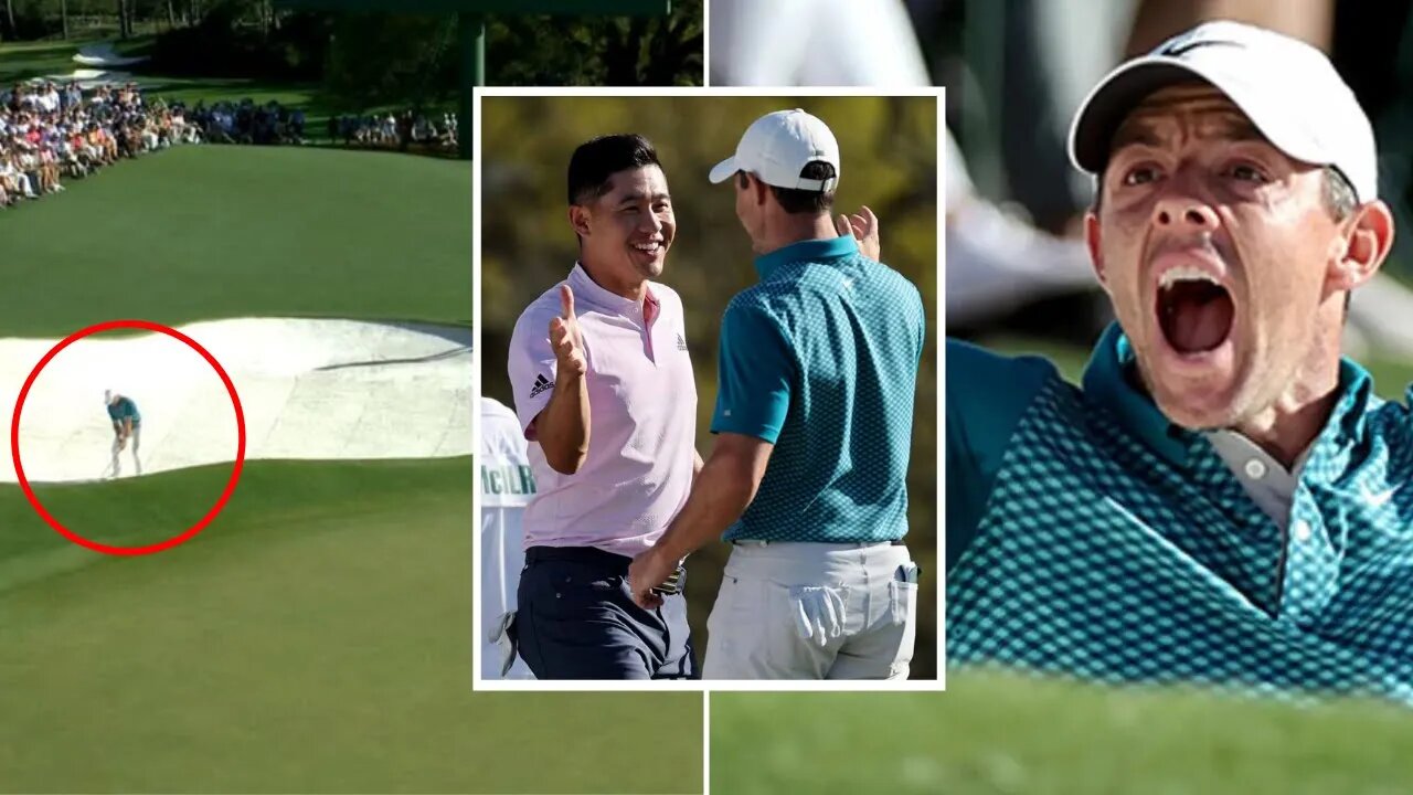 INSANE Finish At The Masters! | Rory McIlroy, Collin Morikawa Hole Out On BACK TO BACK Shots On 18