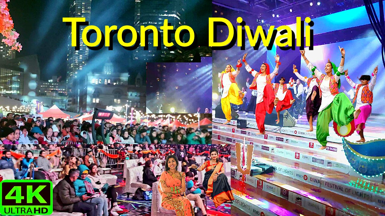 【4K】Toronto Biggest Diwali Party Canada 🇨🇦