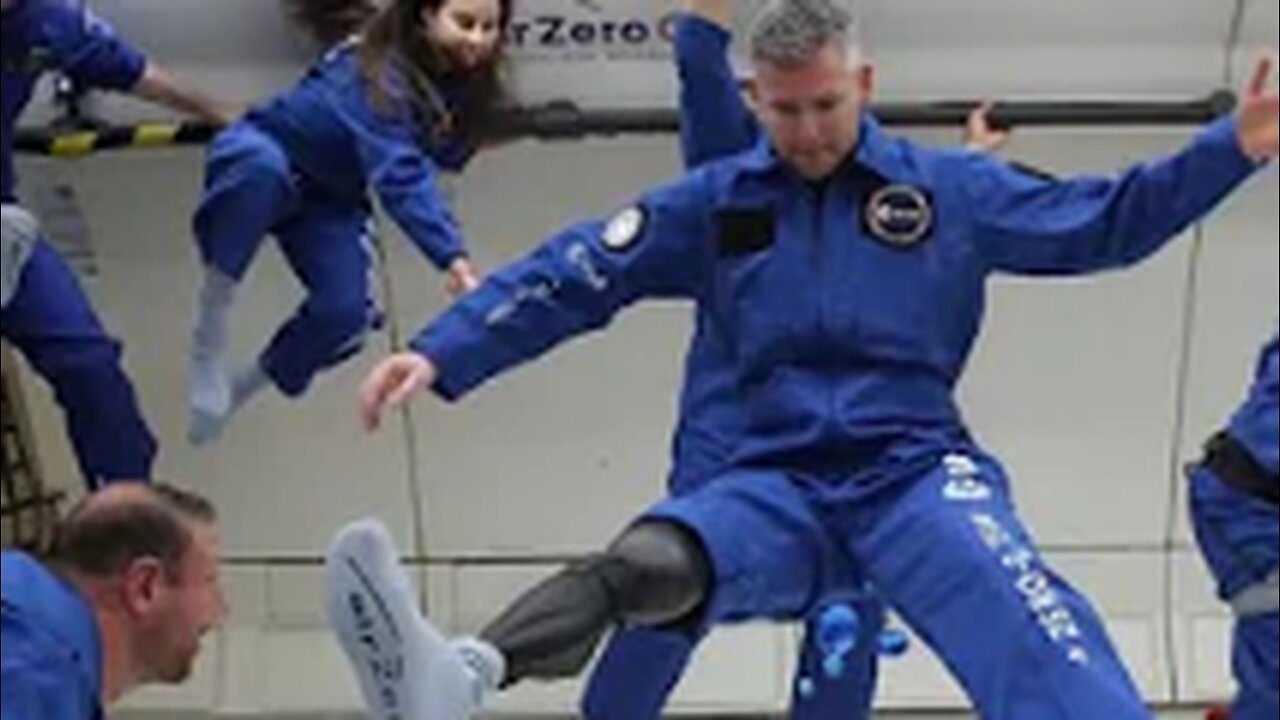 World's first disabled astronaut takes part in flying exercise - BBC News