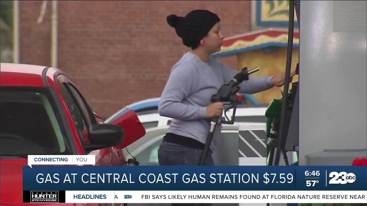 California coastal gas station charging nearly $8 a gallon