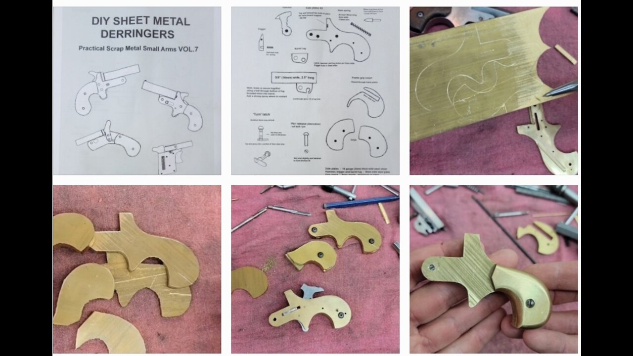 DIY Sheetmetal Derringers 22lr Homemade Guns Model 2 Part 1 - Frame