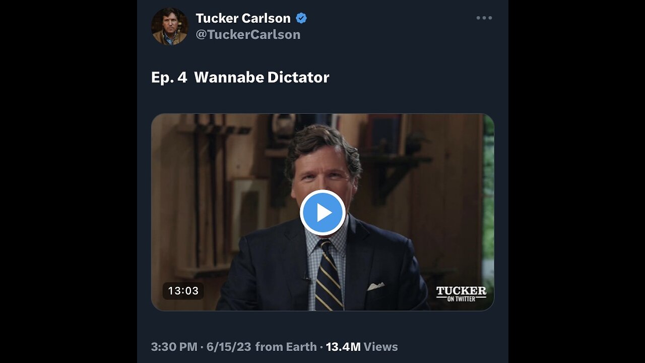 Captioned - Tucker on Twitter - Ep. 4 “Wannabe Dictator”