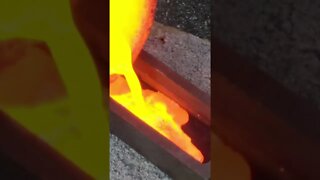 Pouring Molten Metal into ingots #shorts #fyp #asmr #relaxing