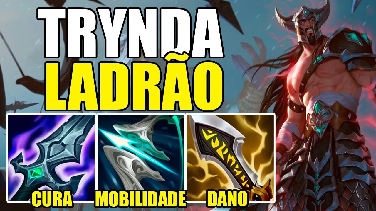 ROUBEI TODA A SELVA COM O TRYNDAMERE - JUNGLE INIMIGO FICOU TRISTE