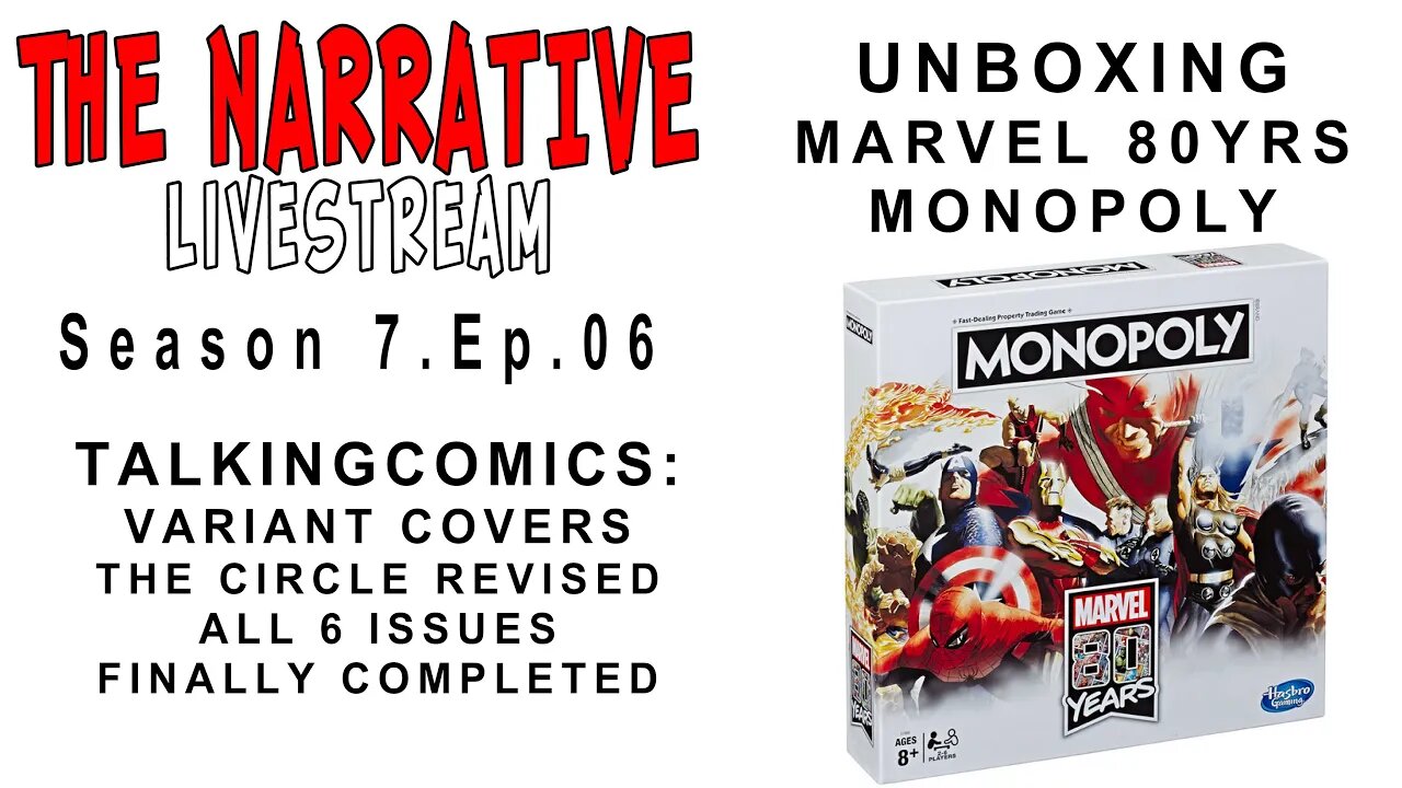 #Marvel #Monopoly #Unboxing The Narrative 2020 7.06 Unboxing Marvel 80yrs Monopoly & Variant Covers