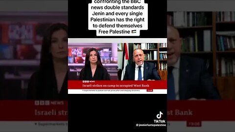 How Dr Zumlot Confronts BBC Double Standard In Jenin.