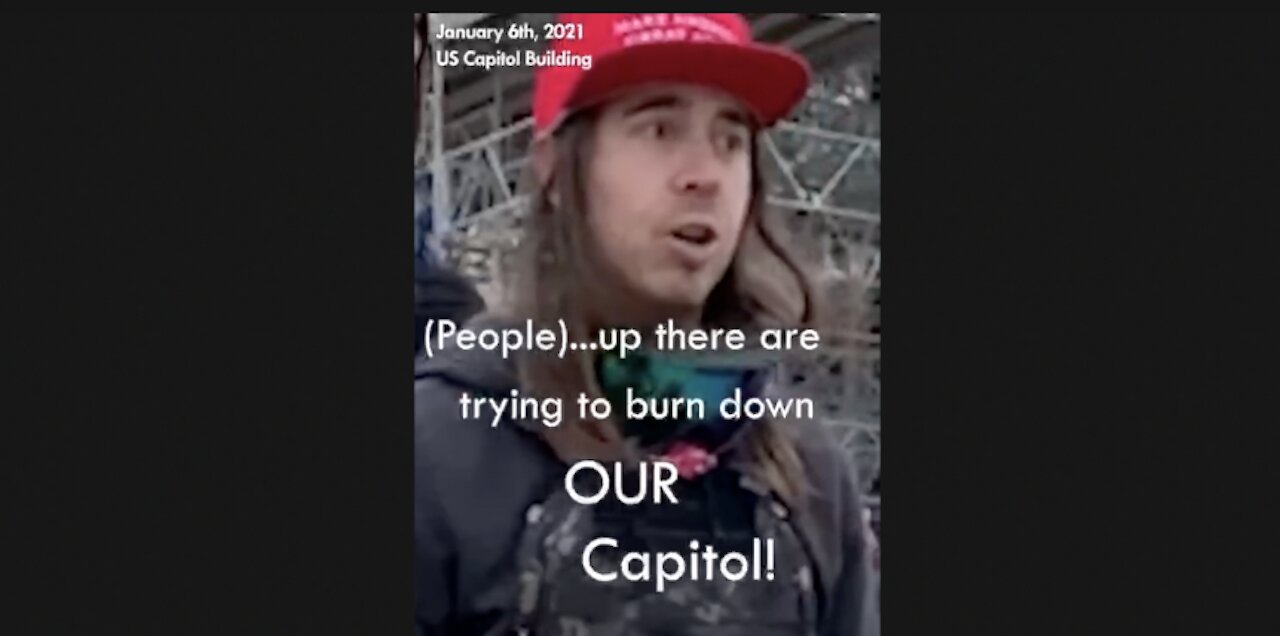 MAGA at Capitol building Jan 6th. They look like ANTIFA!!