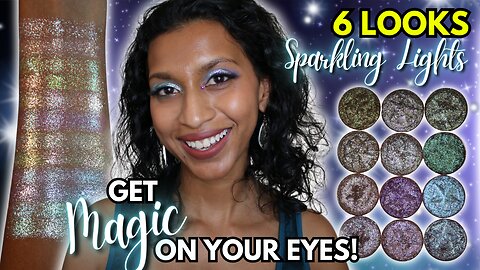 NEW Shine by SD SPARKLING LIGHTS Review on Tan Skin | INDIE SINGLE EYESHADOWS